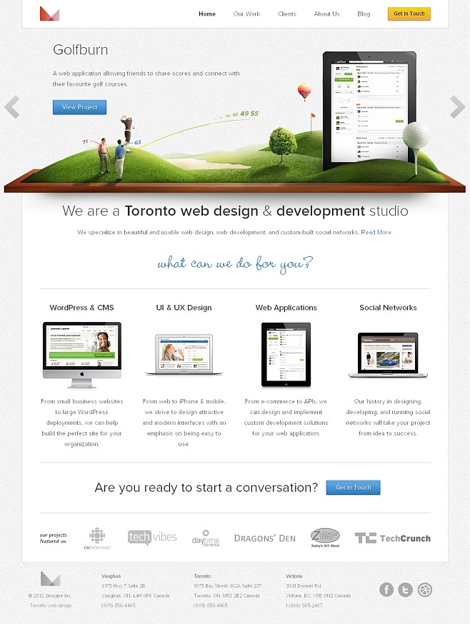 加拿大多倫多3magine網(wǎng)頁設計及網(wǎng)站開發(fā)!酷站截圖欣賞-編號:98120