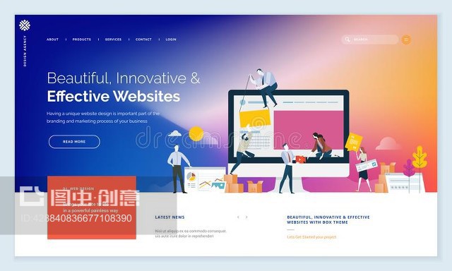 創意網站模板設計Creative website template design